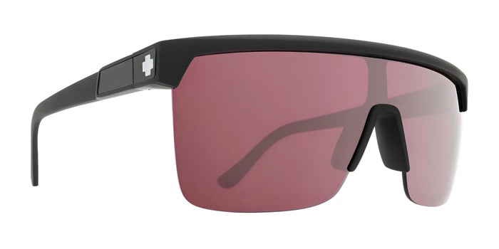 SPY FLYNN 50/50 Sunglasses | Size 134 / 25th Anniv Black Gold Matte / Happy Bronze with Gold Spectra Mirror