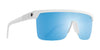 SPY FLYNN 50/50 Sunglasses | Size 134 / Matte White / Happy Boost Bronze Polar Ice Blue Spectra Mirror