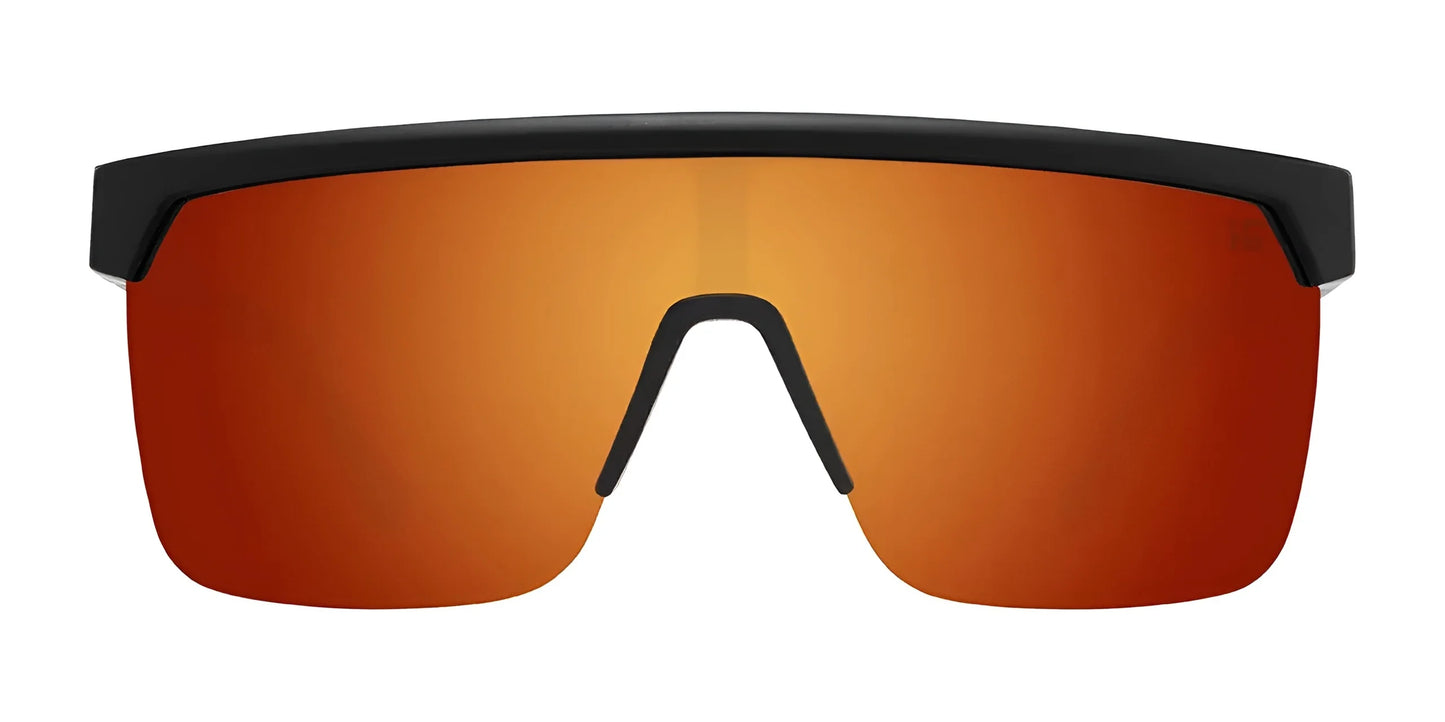 SPY FLYNN 50/50 Sunglasses Matte Black / Happy Boost Polar Orange Mirror