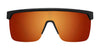 SPY FLYNN 50/50 Sunglasses | Size 134 / 25th Anniv Black Gold Matte / Happy Bronze with Gold Spectra Mirror