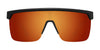 SPY FLYNN 50/50 Sunglasses | Size 134 / 25th Anniv Black Gold Matte / Happy Bronze with Gold Spectra Mirror