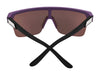 SPY FLYNN 50/50 Sunglasses | Size 134 / 25th Anniv Black Gold Matte / Happy Bronze with Gold Spectra Mirror