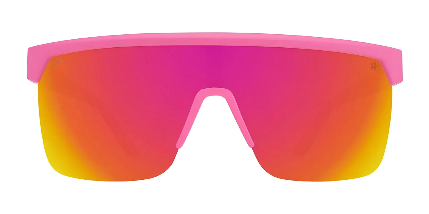 SPY FLYNN 50/50 Sunglasses Matte Pink Matte Translucent White / Happy Bronze Pink Mirror
