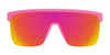 SPY FLYNN 50/50 Sunglasses | Size 134 / 25th Anniv Black Gold Matte / Happy Bronze with Gold Spectra Mirror