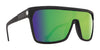 SPY FLYNN Sunglasses | Size 134 / Matte Black / Happy Bronze with Green Spectra Mirror