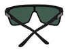 SPY FLYNN Sunglasses | Size 134 / Black Matte / Happy Gray Green