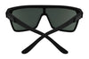 SPY FLYNN Sunglasses | Size 134 / Black Matte / Happy Gray Green