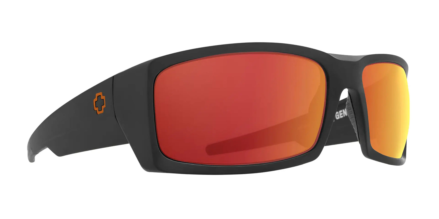 SPY GENERAL Sunglasses SPY + Dale Jr Matte Black / Happy & Orange Spectra Mirror