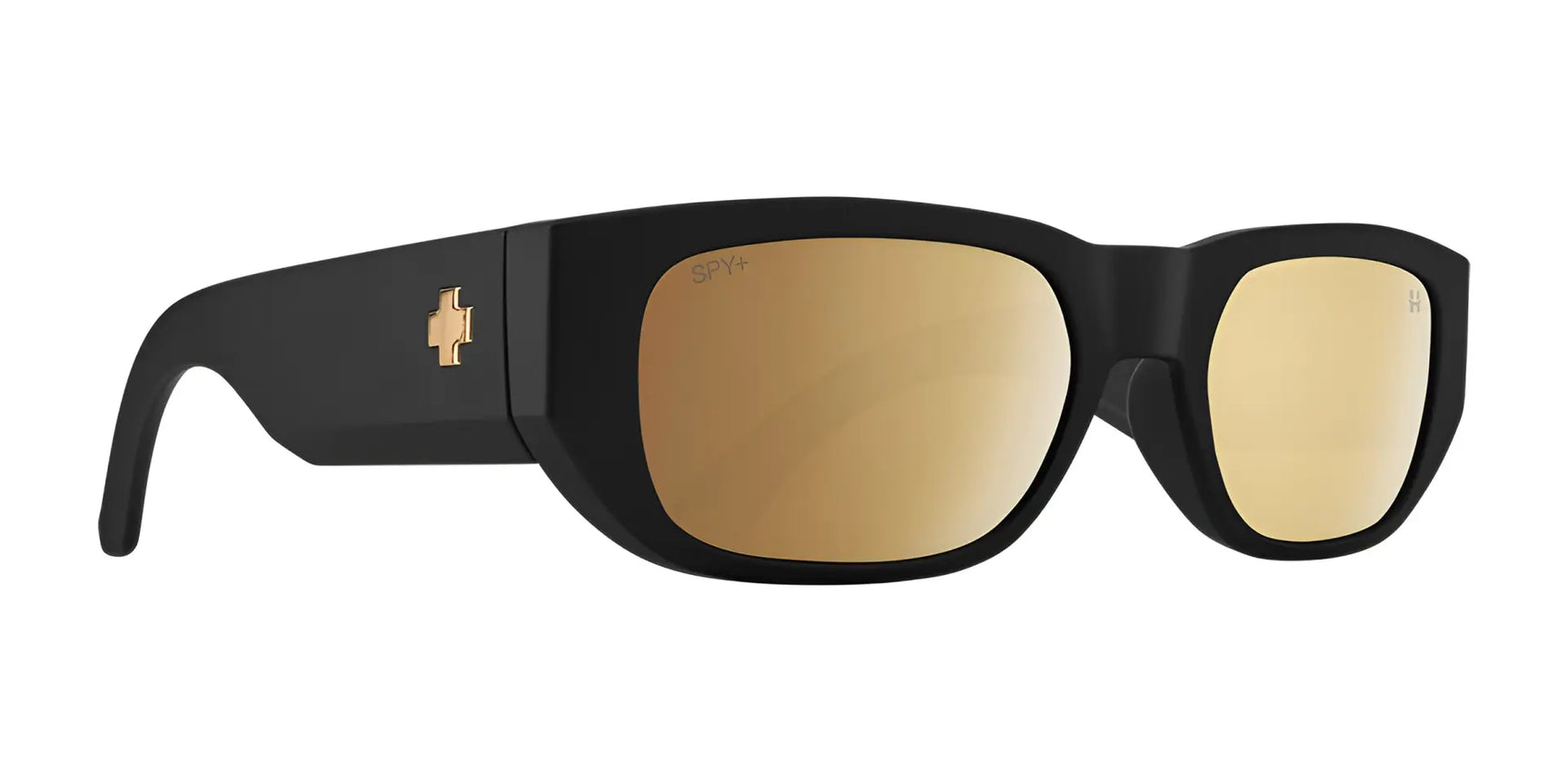 SPY GENRE Sunglasses Soft Matte Black / Happy Bronze Gold Spectra Mirror