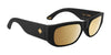 SPY GENRE Sunglasses | Size 54 / Translucent Aqua Matte Black / Happy Gray with Purple Spectra Mirror