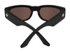 SPY GENRE Sunglasses | Size 54 / Translucent Aqua Matte Black / Happy Gray with Purple Spectra Mirror