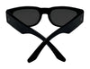 SPY GENRE Sunglasses | Size 54 / Translucent Aqua Matte Black / Happy Gray with Purple Spectra Mirror
