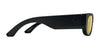 SPY GENRE Sunglasses | Size 54 / Translucent Aqua Matte Black / Happy Gray with Purple Spectra Mirror