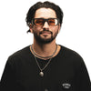 SPY GENRE Sunglasses | Size 54 / Translucent Aqua Matte Black / Happy Gray with Purple Spectra Mirror