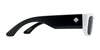 SPY GENRE Sunglasses | Size 54 / Translucent Aqua Matte Black / Happy Gray with Purple Spectra Mirror