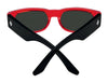 SPY GENRE Sunglasses | Size 54 / Translucent Aqua Matte Black / Happy Gray with Purple Spectra Mirror