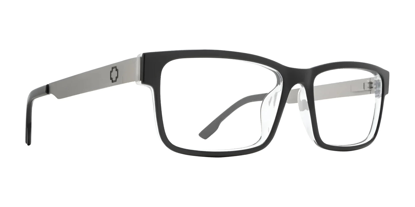 SPY HALE Eyeglasses Black Clear Gunmetal