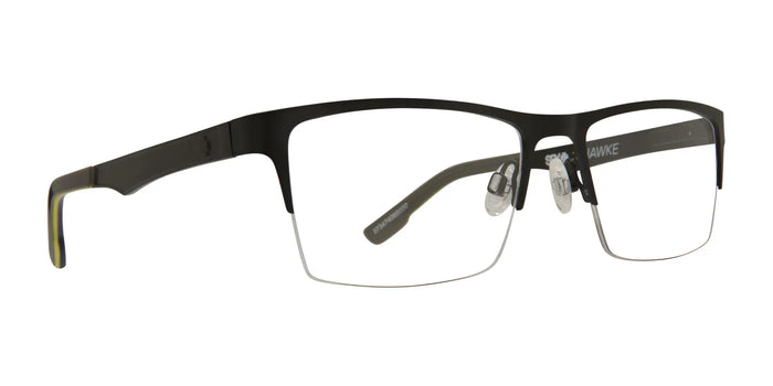 SPY HAWKE Eyeglasses | Size 54 / Matte Black Hi Vis Yellow