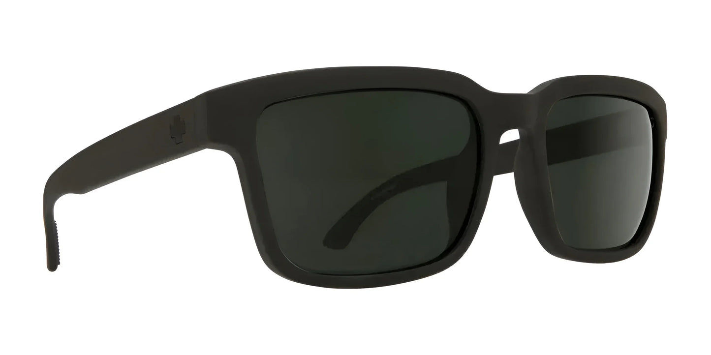 SPY HELM 2 Sunglasses SOSI Matte Black / Happy Gray Green Polar