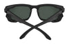 SPY HELM Tech Sunglasses | Size 57 / Black Matte / Happy Gray Green with Black Spectra Mirror