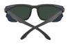 SPY HELM Tech Sunglasses | Size 57 / Black Matte / Happy Gray Green with Black Spectra Mirror