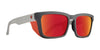 SPY HELM Tech Sunglasses | Size 57 / Dark Gray Tan / Happy Gray Green with Red Spectra Mirror