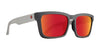 SPY HELM Tech Sunglasses | Size 57 / Black Matte / Happy Gray Green with Black Spectra Mirror