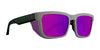 SPY HELM Tech Sunglasses | Size 57 / Gray Dark Green / Happy Bronze with purple Spectra Mirror