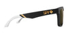 SPY HELM Sunglasses | Size 57 / Black Soft Matte / Happy Gray Green