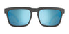 SPY HELM Sunglasses | Size 57 / Black Soft Matte / Happy Gray Green