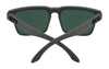 SPY HELM Sunglasses | Size 57 / Black Soft Matte / Happy Gray Green
