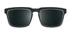 SPY HELM Sunglasses | Size 57 / Black Soft Matte / Happy Gray Green