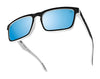SPY HELM Sunglasses | Size 57 / Black Soft Matte / Happy Gray Green