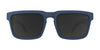 SPY HELM Sunglasses | Size 57 / Black Soft Matte / Happy Gray Green