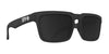 SPY HELM Sunglasses | Size 57 / Matte Translucent Black / Happy Gray Green with Black Spectra Mirror