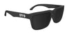 SPY HELM Sunglasses | Size 57 / Black Soft Matte / Happy Gray Green