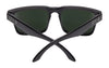 SPY HELM Sunglasses | Size 57 / Black Soft Matte / Happy Gray Green