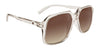 SPY HOTSPOT Sunglasses | Size 59 / Matte Translucent Black / Gray Polar