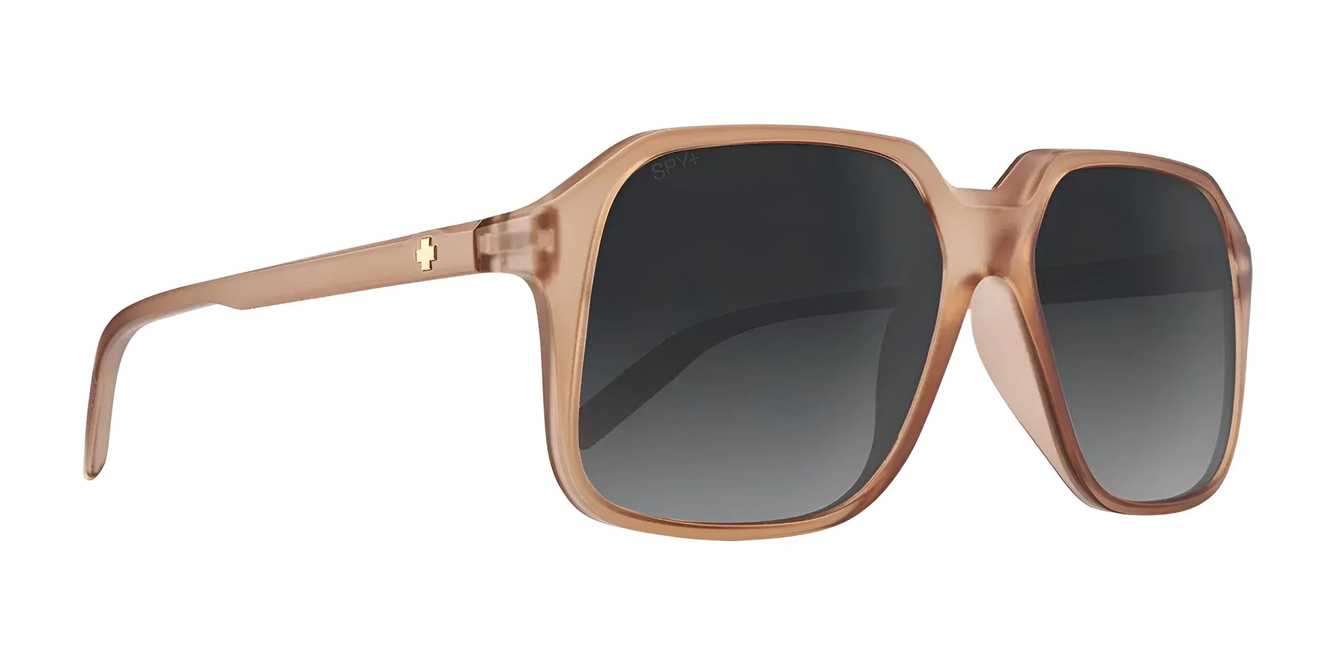 SPY HOTSPOT Sunglasses Matte Translucent Amber / Smoke Fade