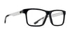 SPY JUSTICE Eyeglasses / Matte Black Gloss Crystal / Size 57