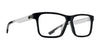SPY JUSTICE Eyeglasses / Matte Black Gloss Crystal / Size 59