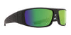 SPY LOGAN Sunglasses | Size 61 / Black Matte / Happy Bronze Polar with Green Spectra