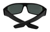 SPY LOGAN Sunglasses | Size 61 / Black Soft Matte / Happy Gray Green