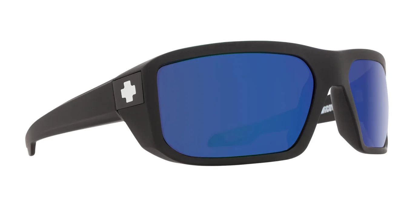 SPY MCCOY Sunglasses Matte Black / Happy Bronze Polar & Blue Spectra Mirror