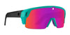 SPY MONOLITH 50/50 Sunglasses | Size 142 / Crystal / Happy Gray Green with Pink Spectra Mirror