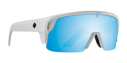 SPY MONOLITH 50/50 Sunglasses Matte White / Happy Boost Bronze Polar Ice Blue Spectra Mirror