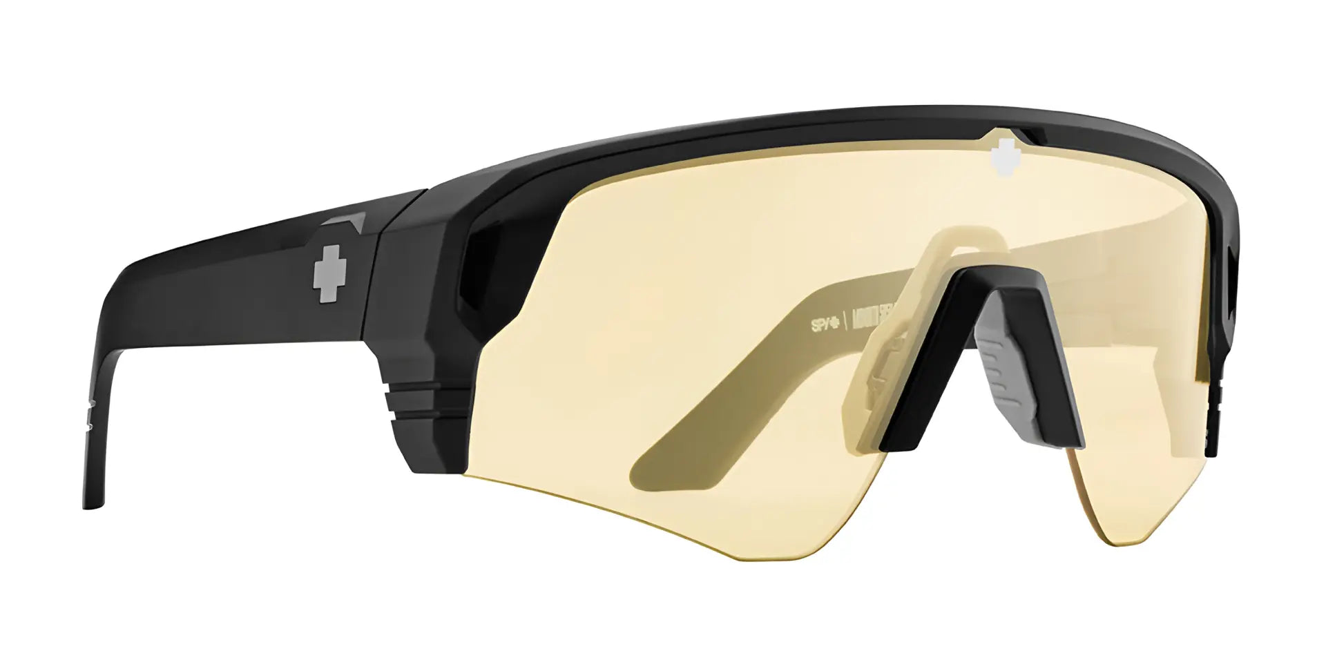 SPY MONOLITH Speed Sunglasses Matte Black / Happy Low Light Yellow