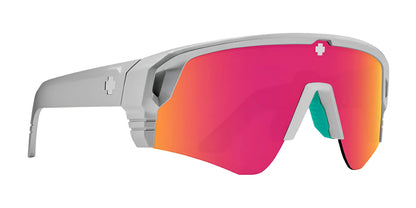 SPY MONOLITH Speed Sunglasses Silver / Happy Pink Mirror