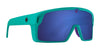 SPY MONOLITH Sunglasses | Size 138 / Matte Teal / Happy Gray Green with Dark Blue Spectra