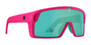 SPY MONOLITH Sunglasses | Size 138 / Neon Pink Matte / Happy Bronze with Light Green Spectra Mirror